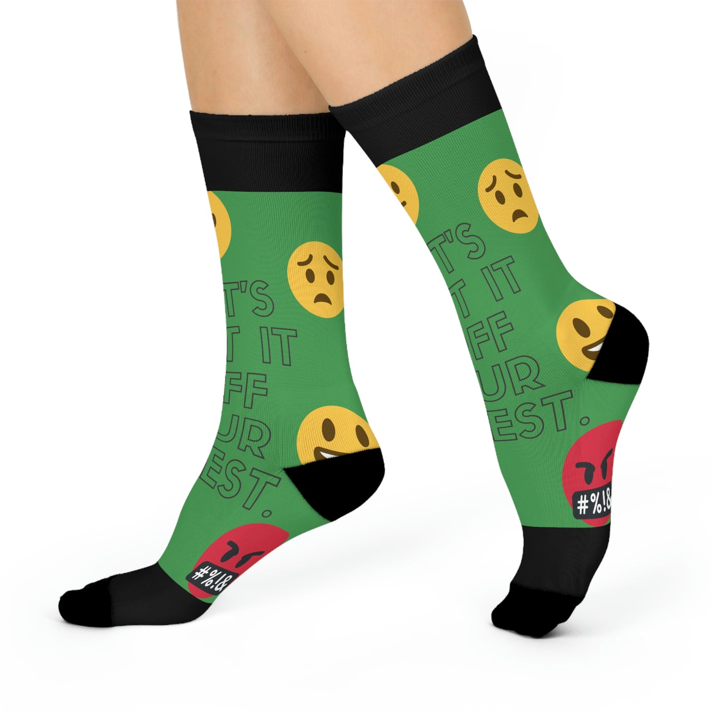 Emoji-tional Crew Socks | BKLA | shoes & accessories | backpack, hat, phone cover, tote bags, clutch bags