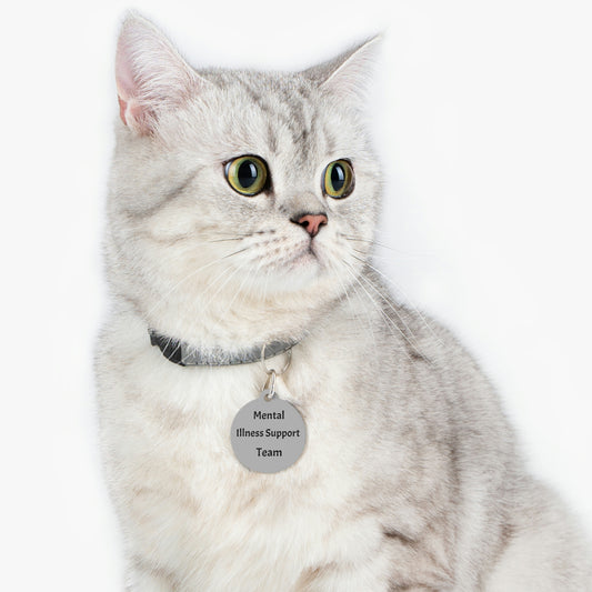 Mental Health Support Gray Pet Tag