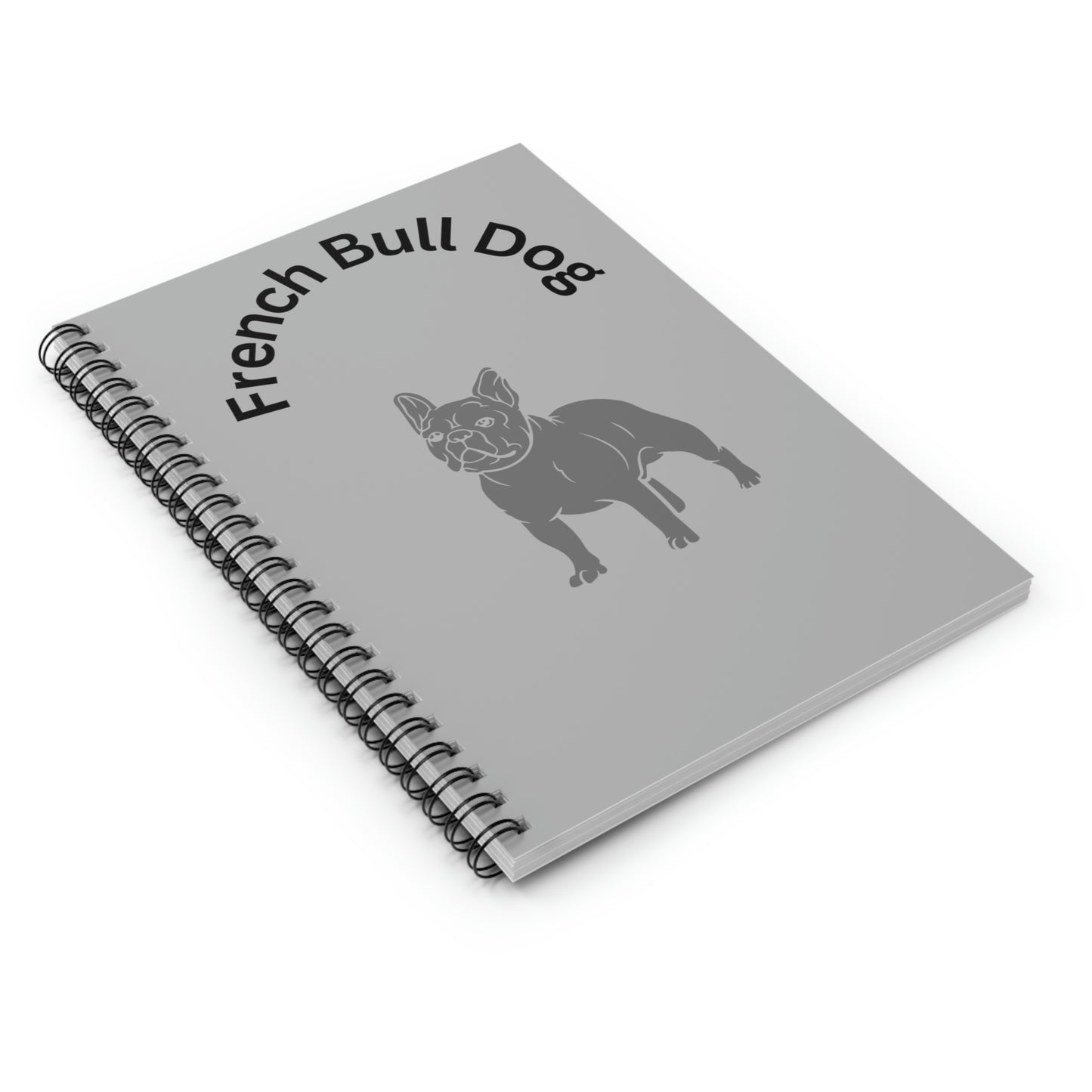Frenchie Spiral Notebook - Ruled Line