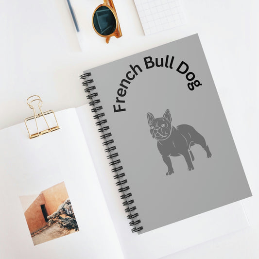 Frenchie Spiral Notebook - Ruled Line