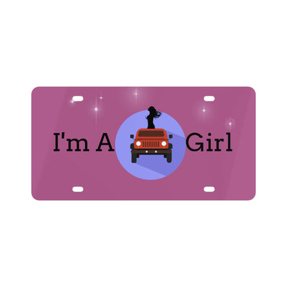 I Am A Jeep Girl License Plate | BKLA | shoes & accessories | backpack, hat, phone cover, tote bags, clutch bags