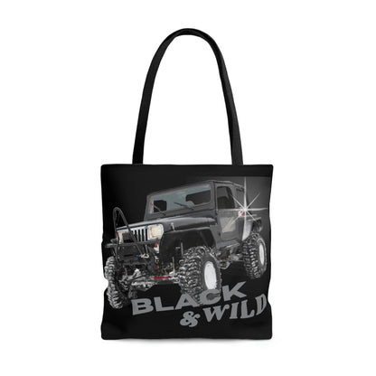 Black & Wild AOP Tote Bag | BKLA | Shoes & Accessories | shoes, hats, phone covers, tote bags, clutch bags