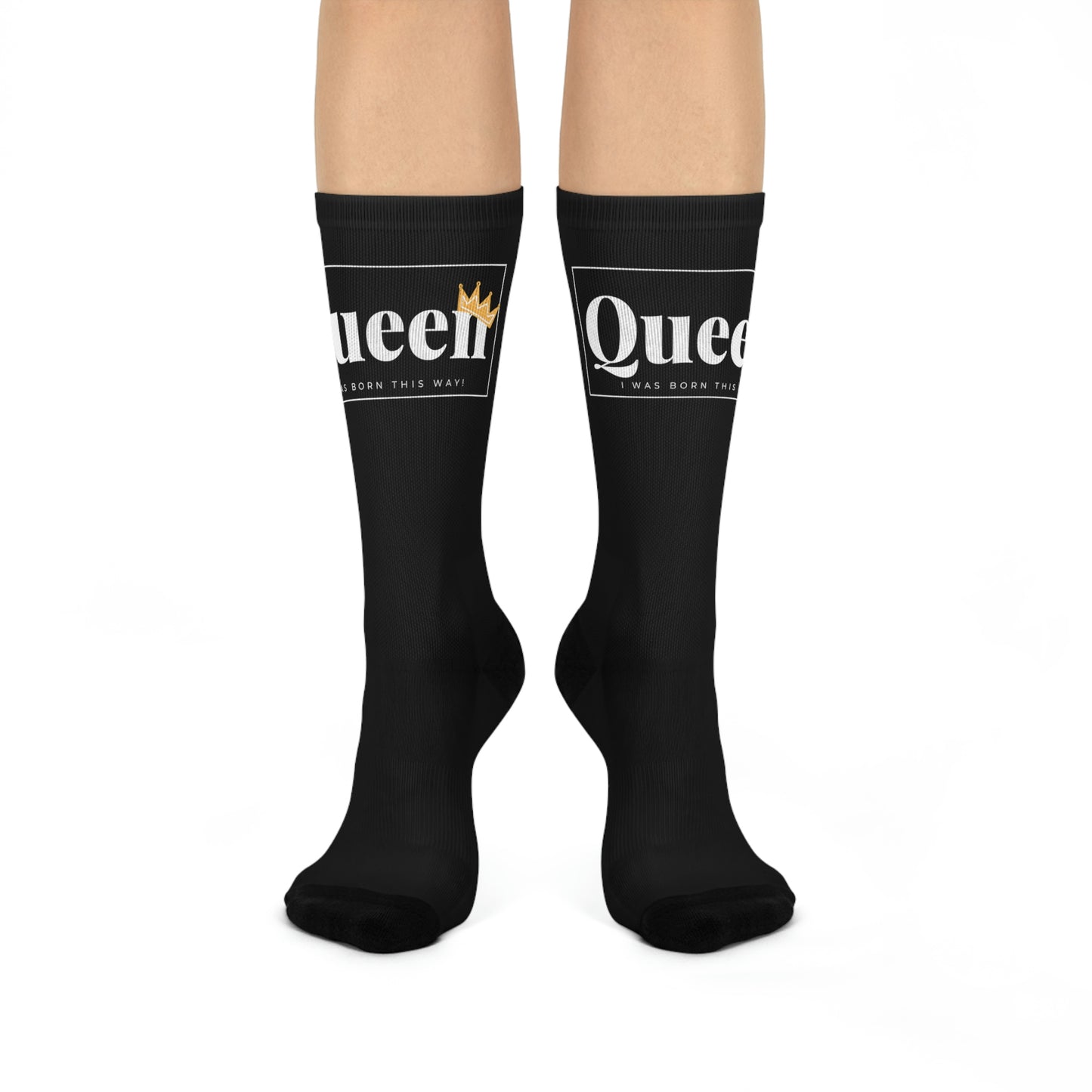 QUEEN Blue Crew Socks | BKLA | shoes & accessories | backpack, hat, phone cover, tote bags, clutch bags