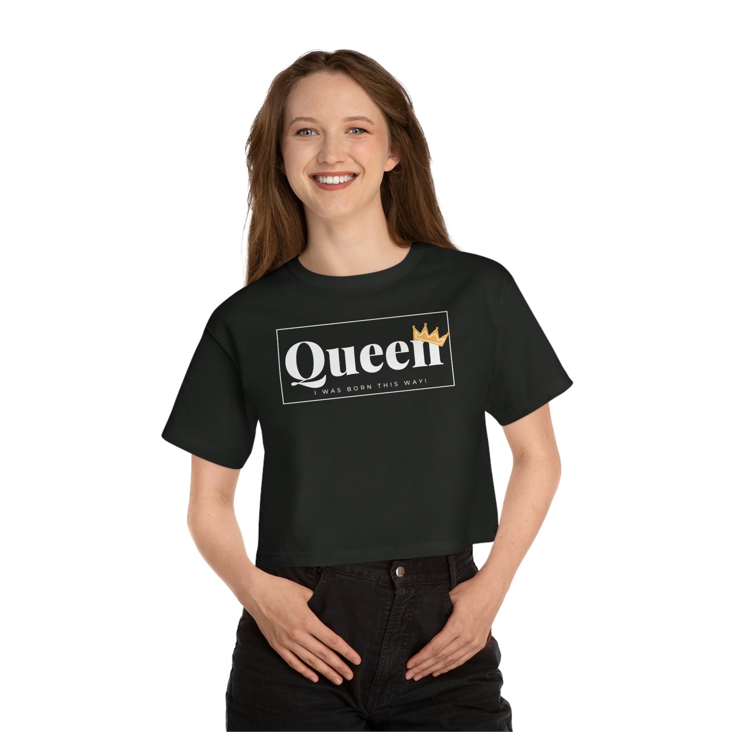 She Is Queen Champion Women's Heritage Cropped T-Shirt