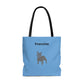 Frenchie Blue Tote Bag | BKLA | shoes & accessories | backpack, hat, phone cover, tote bags, clutch bags