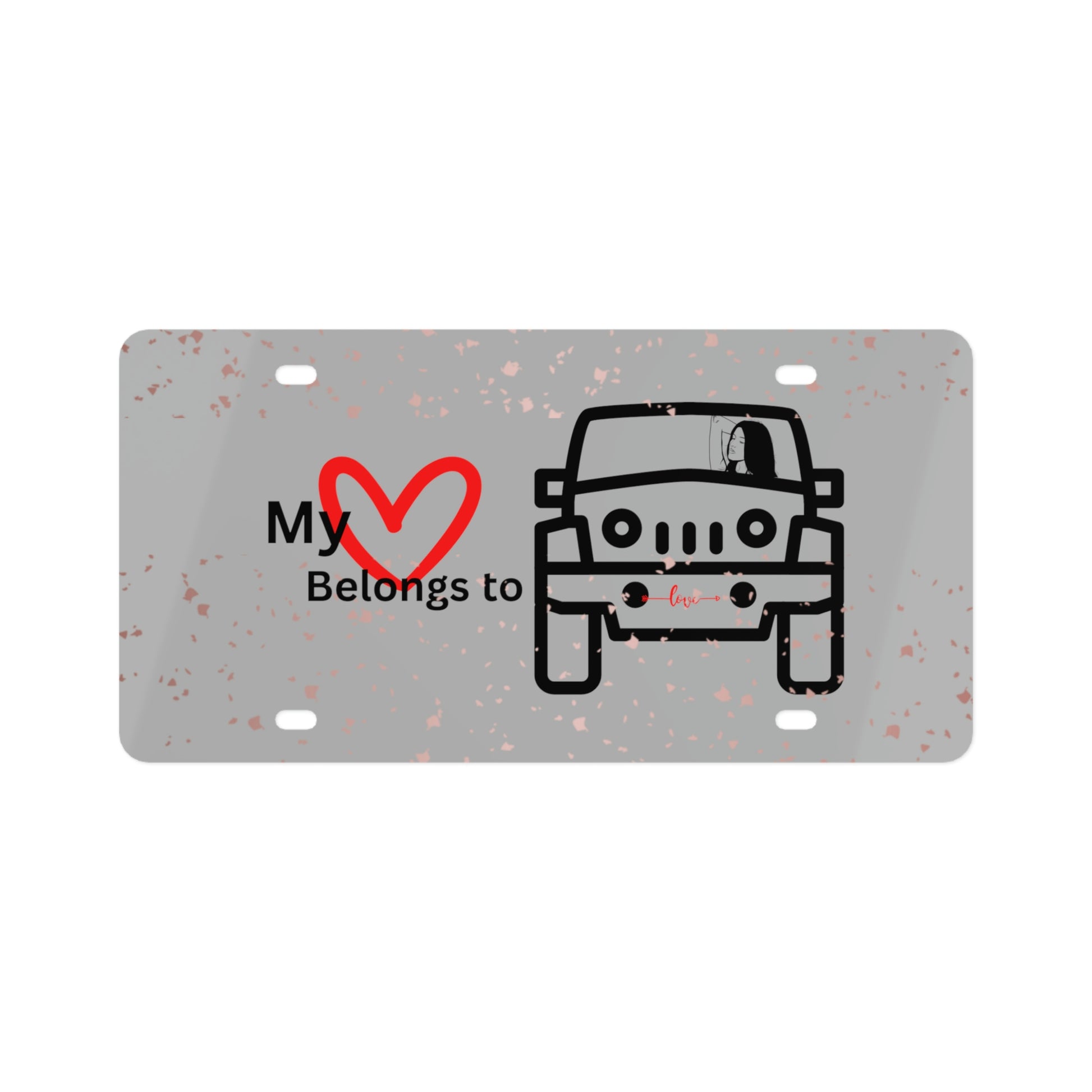 My Heart-Jeep License Plate | BKLA | Shoes & Accessories | shoes, hats, phone covers, tote bags, clutch bags