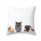 Animal Love Spun Polyester Square Pillow
