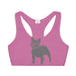 Frenchie Pink Girls' Double Lined Seamless Sports Bra