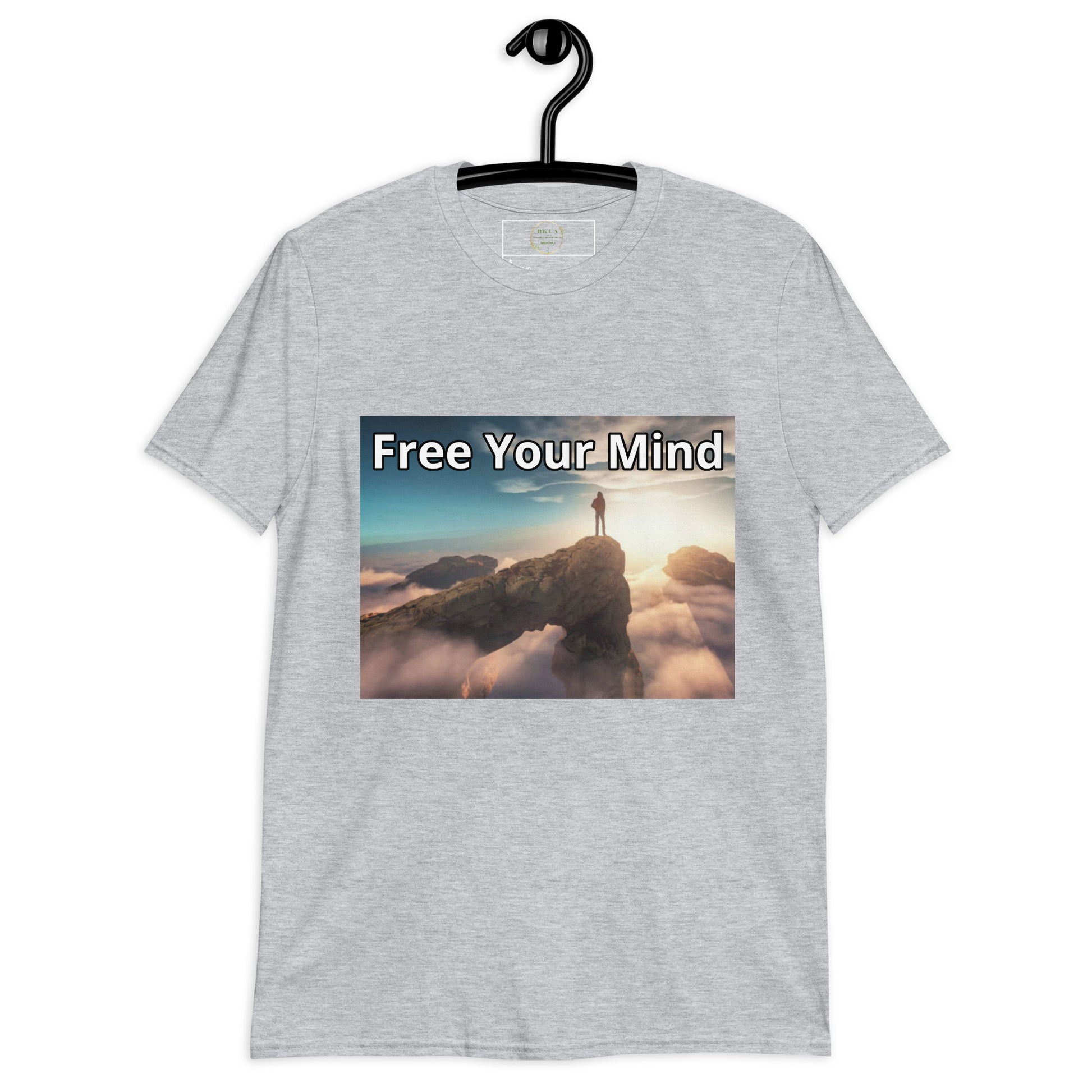 Free Your Mind Short Sleeve Unisex T-Shirt Grey | BKLA | Shirts & Tops | Tshirt, crop top, tee, sleeve tee, tank top, cotton tee