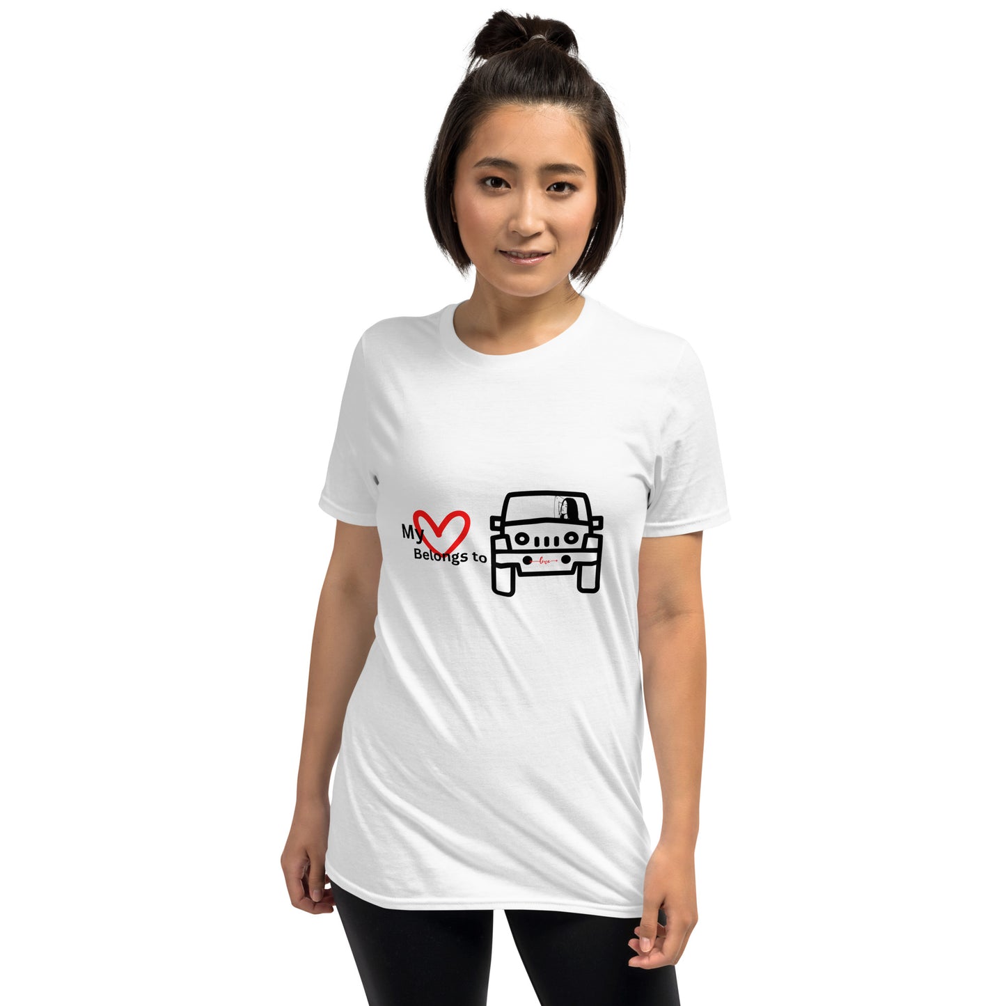 My Heart Jeep Short Sleeve Unisex T-Shirt | BKLA | Shirts & Tops | Tshirt, crop top, tee, sleeve tee, tank top, cotton tee