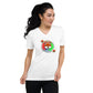 Shiba Inu Unisex Short Sleeve V-Neck T-Shirt White | BKLA | Shirts & Tops | Tshirt, crop top, tee, sleeve tee, tank top, cotton tee
